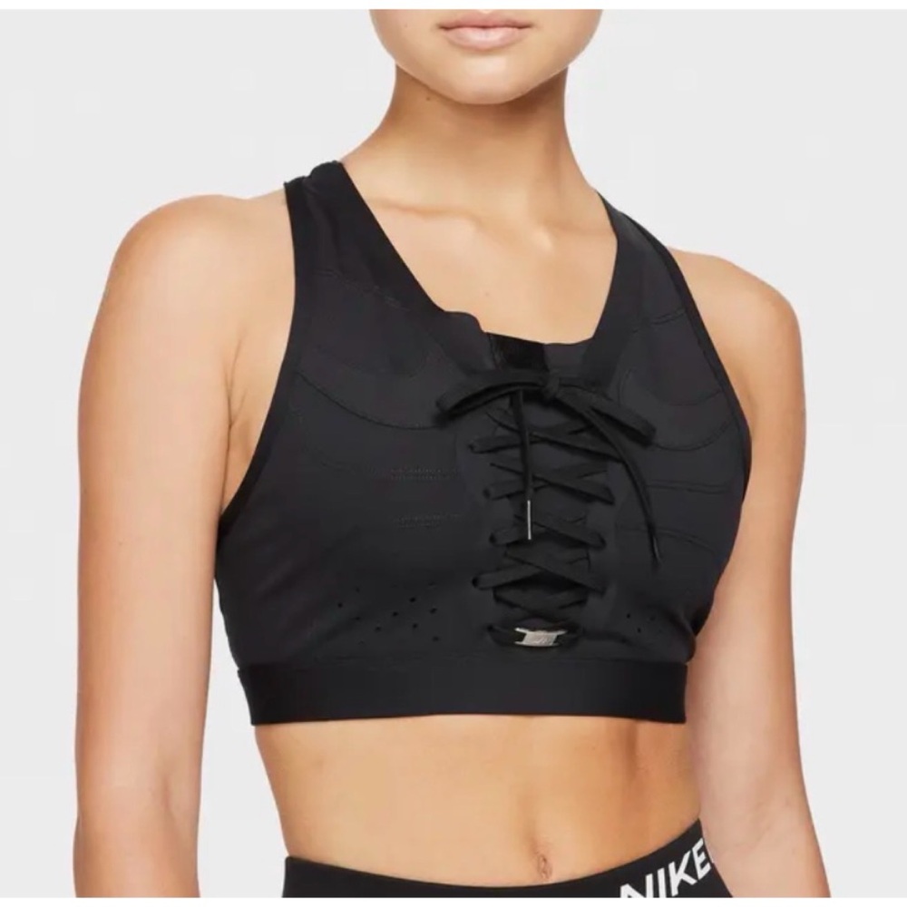 Nike Swoosh Air Force 1 Sports Bra Black